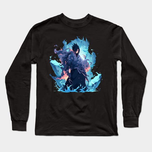 sasuke Long Sleeve T-Shirt by piratesnow